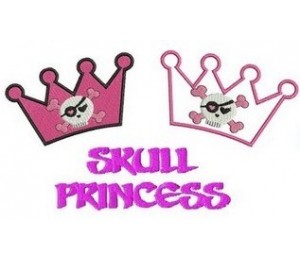 Stickmuster - Skull Princess Kronen